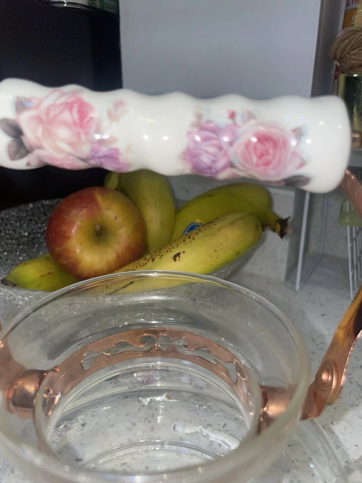 EuropeWare Pastel Flowers European Style Glass Stovetop Tea Kettle. AS IS - Image 4 of 4