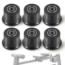 6-Pack Sliding Seat Bracket Roller for Bowflex Home Gym Fits Motivator2, Pr1000