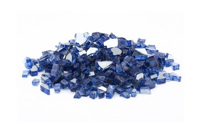 Cobalt Blue Reflective Fire Glass for Fireplace and Pit Decor