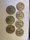 Lot Of 7 US Junk Silver Quarter Standing Liberty