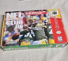 AUTHENTIC Nintendo N64 1997 NFL QUARTERBACK CLUB 98 GAME AND BOX