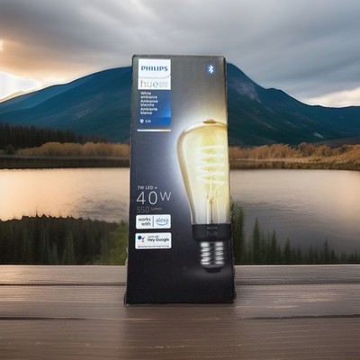Philips Hue White Ambiance Filament ST19 Bluetooth LED Smart Bulb Brand New