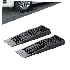  Ramps Low Profile Plastic Car Service Ramps Truck Vehicle - 2 Pack 3 Ton