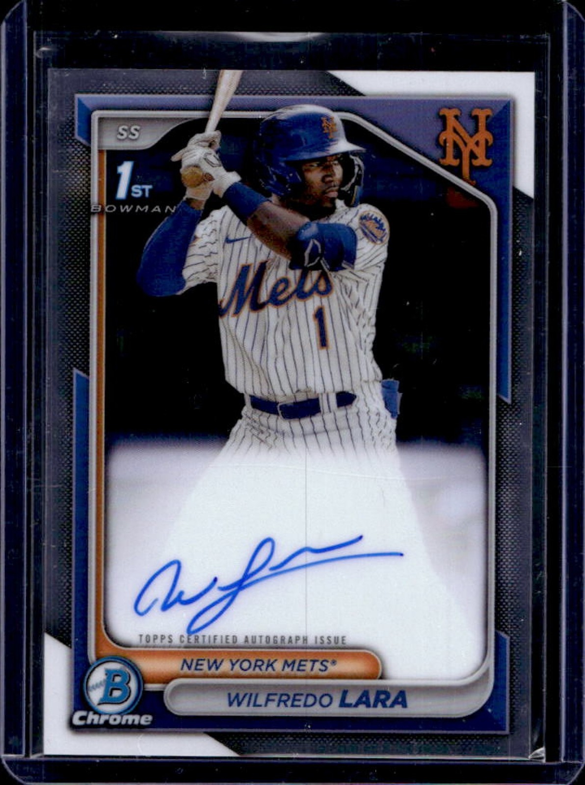 2024 Bowman Chrome Wilfredo Lara Auto 1st Prospect #CPA-WL Mets