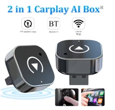 2-in-1 Wireless CarPlay & Android Auto Adapter USB Dongle Plug & Play
