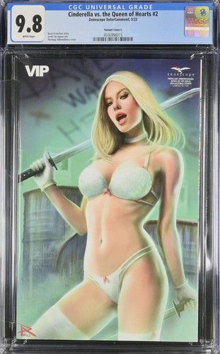 Zenescope Cinderella vs Queen of Hearts 2 L CGC 9.8 Pierluigi Abbondanza Ltd 100