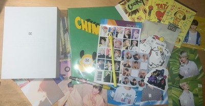 BTS BE Deluxe Edition CD with Miscellaneous Merch and Unofficial Memorabilia 