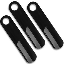 Shoe Horn 3 Pack - Durable Shoe Horns for Men, Women, Seniors  Kids - Black