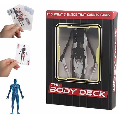 The Body-Deck,Unique Transparent 3D Image of The Human Anatomy Playing Cards USA