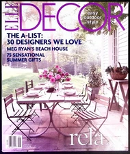 ELLE DECOR  EASY OUTDOOR STYLE THE A-LIST 30 DESIGNERS WE LOVE JUNE 2010 B2033