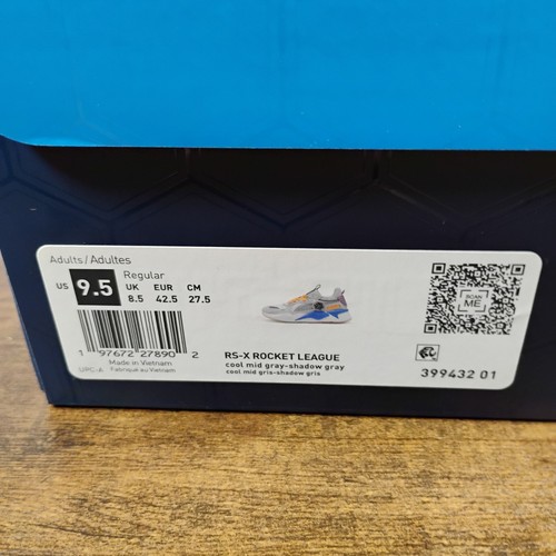 Rocket League x Puma RS-X Grey Orange 399432-01 Men's Size 9.5 | eBay