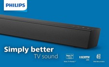 PHILIPS B5106 2.0-Channel Soundbar with HDMI ARC Support, Roku TV Ready, Black