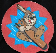 World War II RKO Squadron Jacket Patch Hand Painted Canvas USA