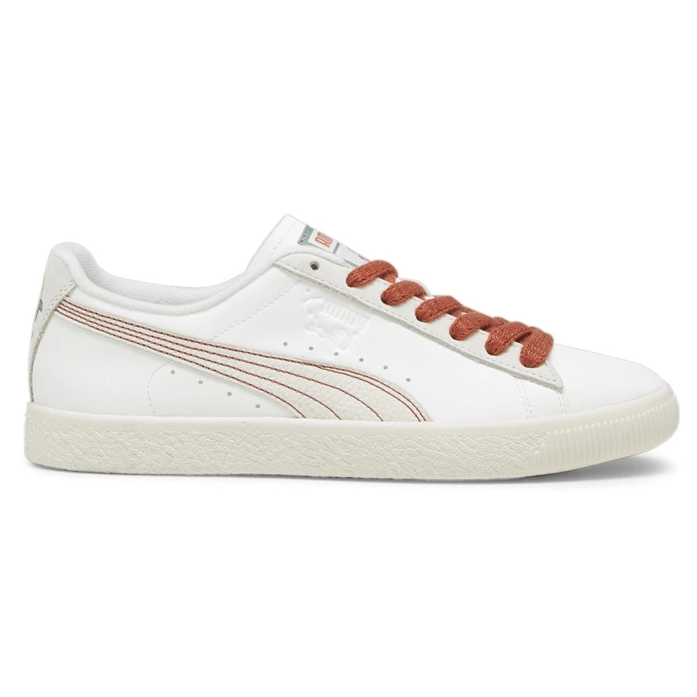 PUMA Clyde Huskie Lace Up Mens White Sneakers Casual Shoes 39311401