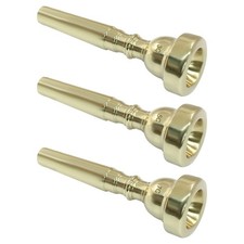 ISDVBUY 3 Pack Trumpet Mouthpiece, 7C 5C 3C Gold Brass