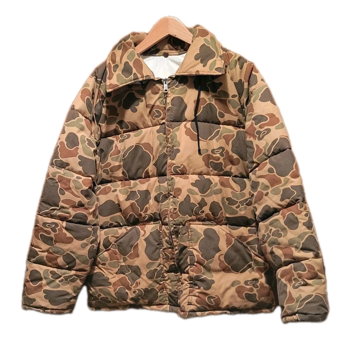 Sundance Mens Camo Puffer Jacket Size Large