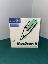 Vtg Claris MacDraw II Promotional Copy Macintosh Graphics Software 1989 Sealed