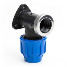 Bag of 2 - FLOPLAST 25mm MDPE x 3/4 Inch Wall Elbow
