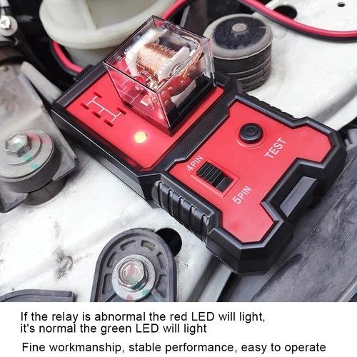 Probador de relés automotrices - Herramienta de diagnóstico automático de 4 y 5 pines 12 V, pequeña de mano hágalo usted mismo - Imagen 3 de 9