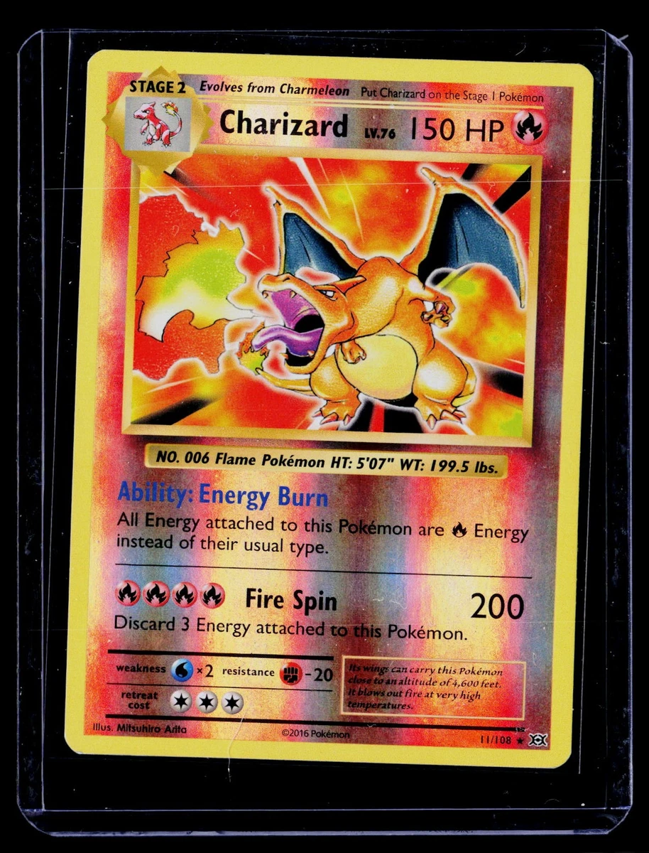 Charizard Pokémon TCG Evolutions Holo Rare Individual Collectible