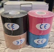 Kinesiology Mixed Color Waterproof Tape, New In Box, Sealed Packages, 4 Rolls...