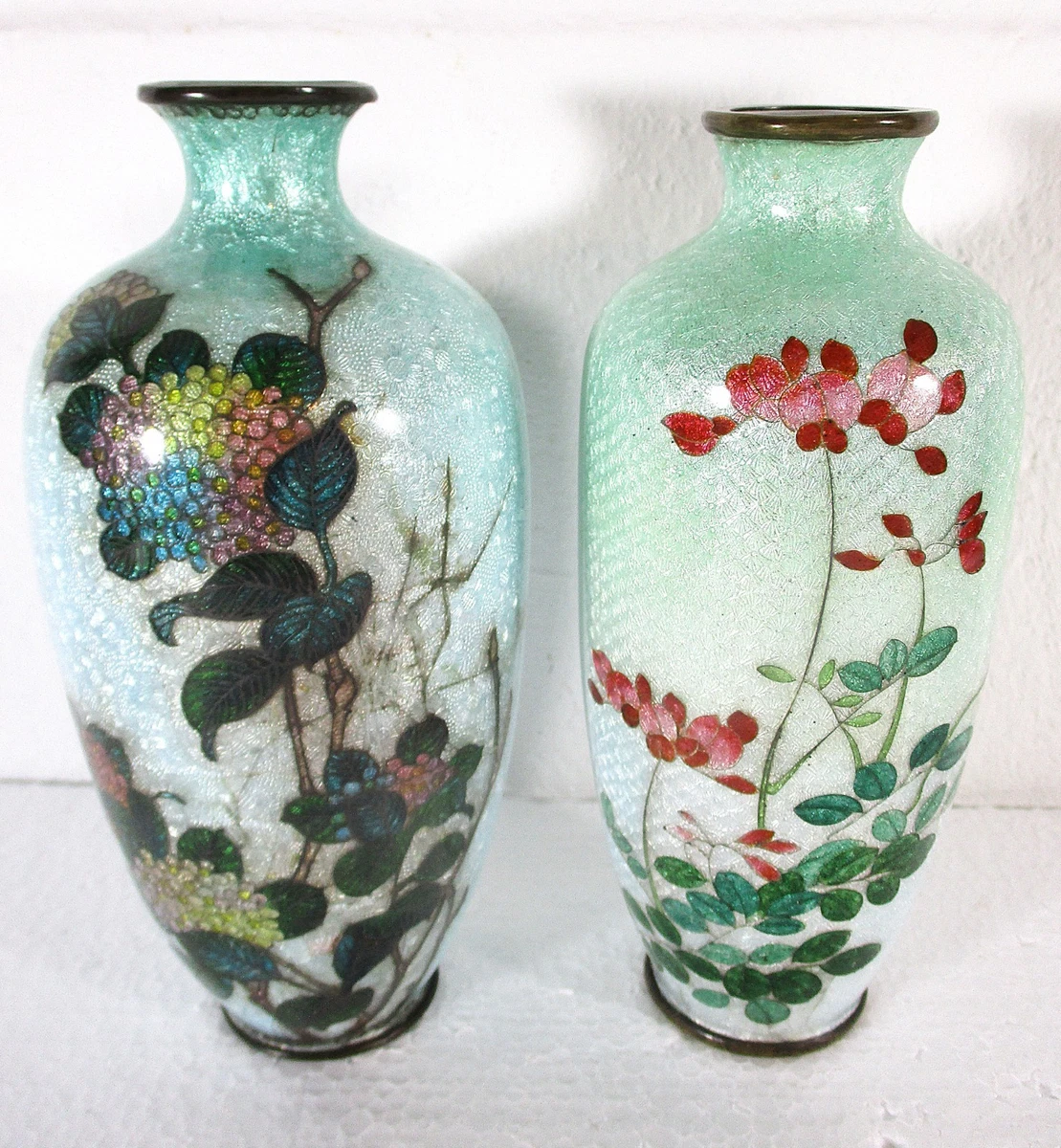 古董原版银色日本古董花瓶| eBay