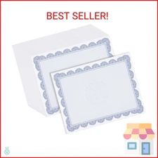 Best Paper Greetings Printable Certificate Paper - Letter Size (8.5" x 11"), Nav