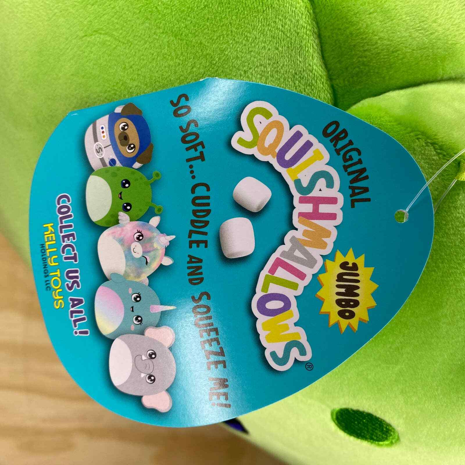 Squishmallow Finn Alien 16" Plush Green Jumbo Aldi Anime Outerspace