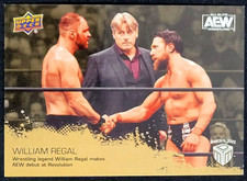 2022 UPPER DECK AEW MATCH DATED MOMENTS WILLIAM REGAL GOLD REVOLUTION