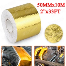 33ft Golden Self-Adhesive Reflective Heat Wrap Shield Barrier Protection Tape