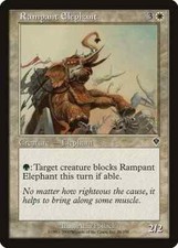 RAMPANT ELEPHANT X 4 E/X+ INVASION MAGIC THE GATHERING