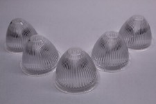 Lot Of 5 Clear Plastic Lens Peterson Beehive Cab Marker Clearance Lights 110-15