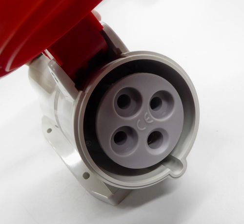 6 x Scame 513.3256 32A 3P+E Red Surface Mount Socket 380/415V AC IP44 - Picture 8 of 9