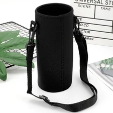 Insulated Water Bottle Adjustable Shoulder Strap Carrier Bag Case Cover Holder✔