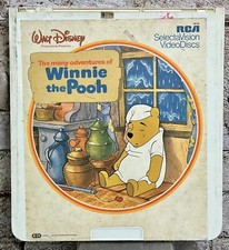 Vintage 1982 Winnie the Pooh Movie CED RCA SelectaVision Video Disc Selecta