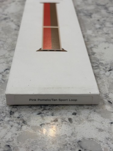 Original Apple Watch Sport Loop Band Pink Pomelo/Tan 38mm 40mm 41mm OPEN BOX - Picture 5 of 5