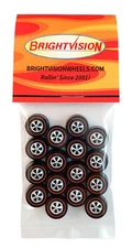16 Brightvision Redline Wheels – 16 Large Hong Kong Bearing Style Bright Chrome