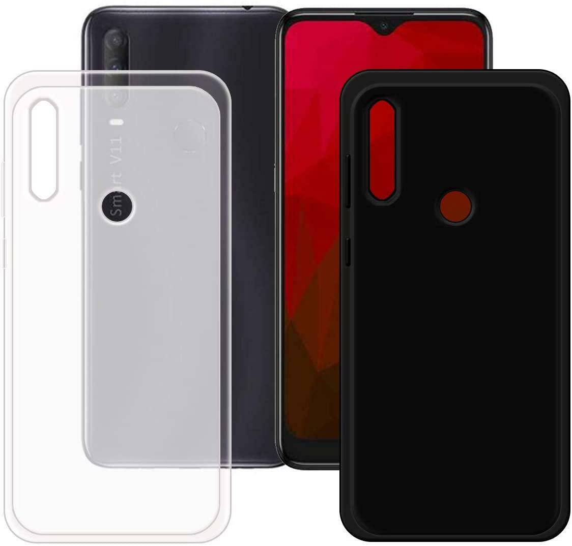 For Vodafone Smart V11 Case Slim Black Clear Silicone Gel Rubber