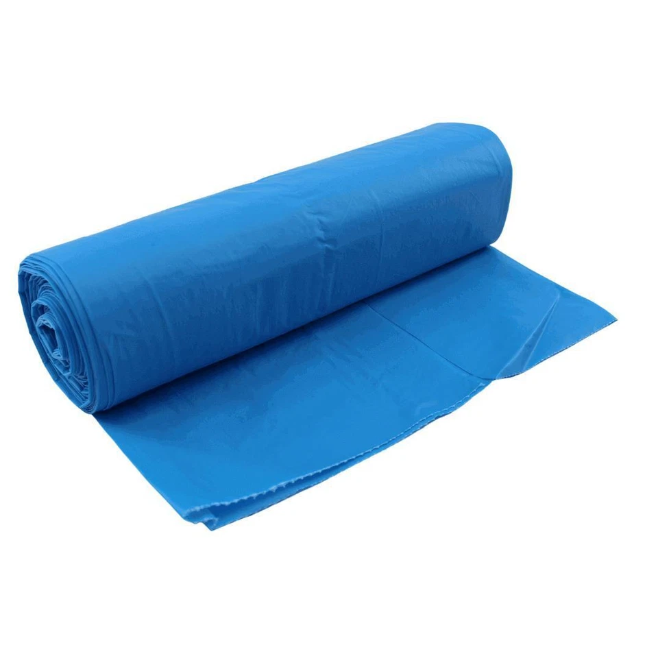 250 Müllsäcke Müllbeutel Müllsack Abfallbeutel 120 L 39 my blau - Bild 2 von 4