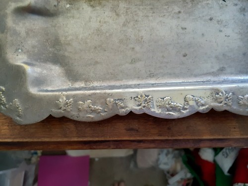 unmarked silverplate tray 30 x 14 - Picture 3 of 3
