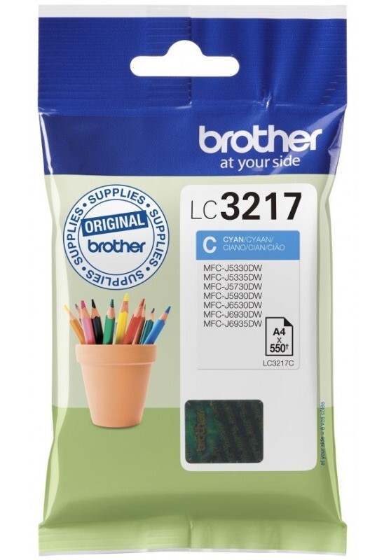 TP CARTUCCIA ORIGINALE BROTHER LC3217C LC-3217 CIANO