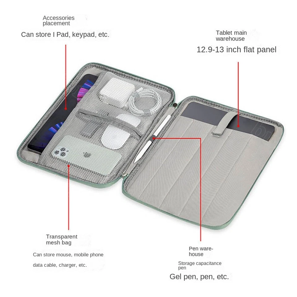 Bolsa de manga para Macbook Air Pro Microsoft Computadora portátil viaje ocio  - Imagem 4 de 4