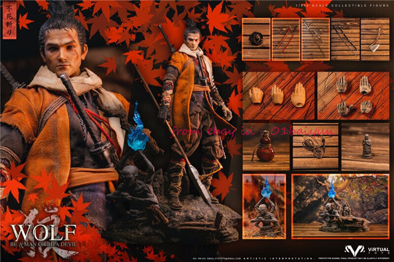 Vts Toys Vm-030dx 1/6 The Wolf Of Ashina Japanese Samurai Vts Toys Vm-030dx 1/6 The Wolf Of Ashina Japanese Samurai