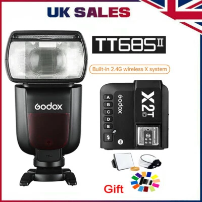 Flash fotocamera Godox TT685II C 2,4 G TTL HSS luce Speedlite + trigger X2T per Canon