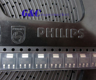 50PCS BFG591 SOT223 PHILIPS TRANS NPN 15V 7GHZ SOT-223 NEW GOOD QUALITY ...
