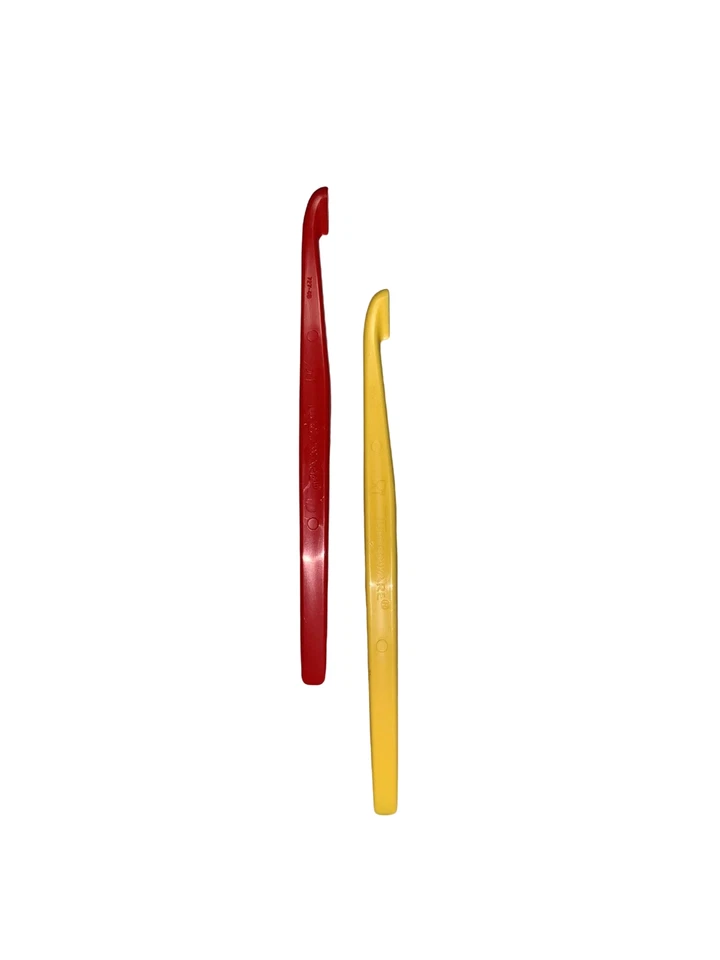 TUPPERWARE, 2x Orangenschäler, Obstschäler, Citrus Peeler, GELB + ROT