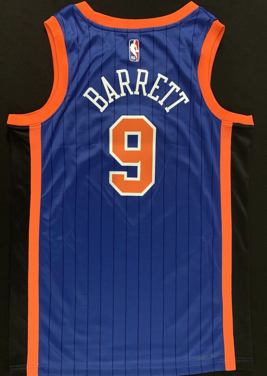 NIKE - Nike RJ バレット NBA ニューヨーク ニックスのサイン入りジャージ NWT Nike RJ Barrett New York Knicks #9 Blue City Swingman