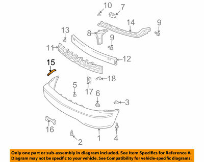 Toyota/Lexus OEM 1999-2003 RX300 Front Bumper Protector 5254148010 New ...
