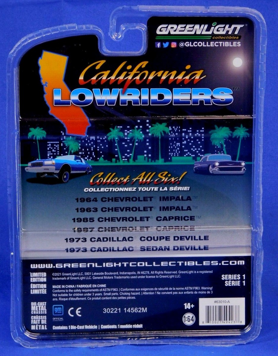 CALIFORNIA LOWRIDERS 1964 CHEVROLET IMPALA GYPSY ROSE GREENLIGHT