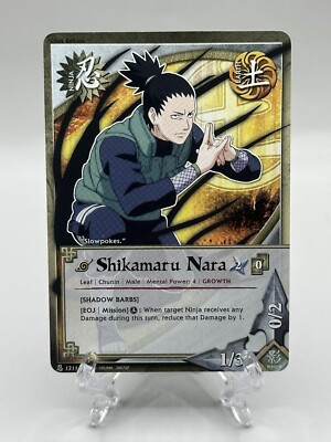 🔥Naruto CCG-Shikamaru Nara-N-1211-Common-1st Edition-Weapons of